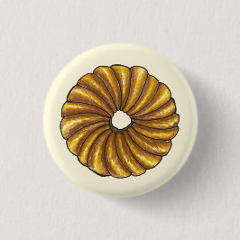 Französische Drehung Konditorei Donut Doughnut Frü Button
