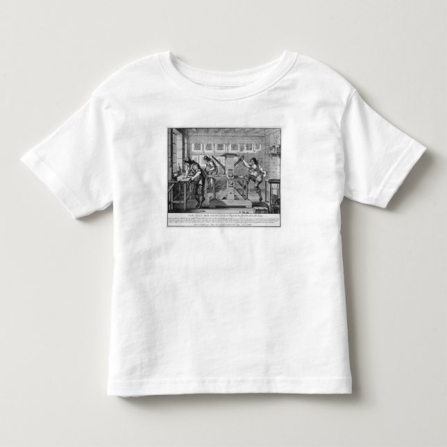 Französische Druckmaschine, 1642 Kleinkind T-shirt (Vorderseite)