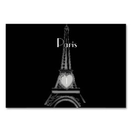 Französische eiffel Tower Paris Table Card Tischnummer