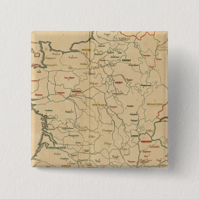 französische Einrichtungen Button (Vorderseite)