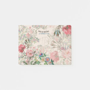 Französische Ephemera Rosen Passionsblumen Post-it Klebezettel