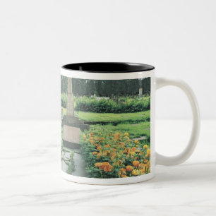 Französische Erinnerungssoldaten, die Kämpfe Zweifarbige Tasse