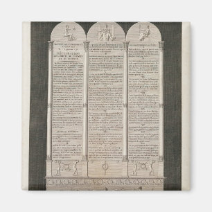 Französische Erklärung der Rechte des Mannes Magnet