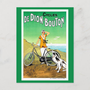 Französische Fahrradwerbung aus den 1920er Jahren Postkarte