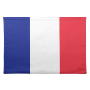 Französische Farben des Flaggen-Tischsets   Tischset