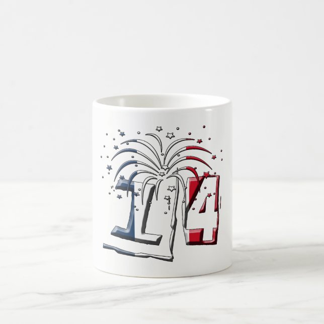 Französische Flagge 14 Juli Quatorze Juillet Basti Kaffeetasse (Mittel)