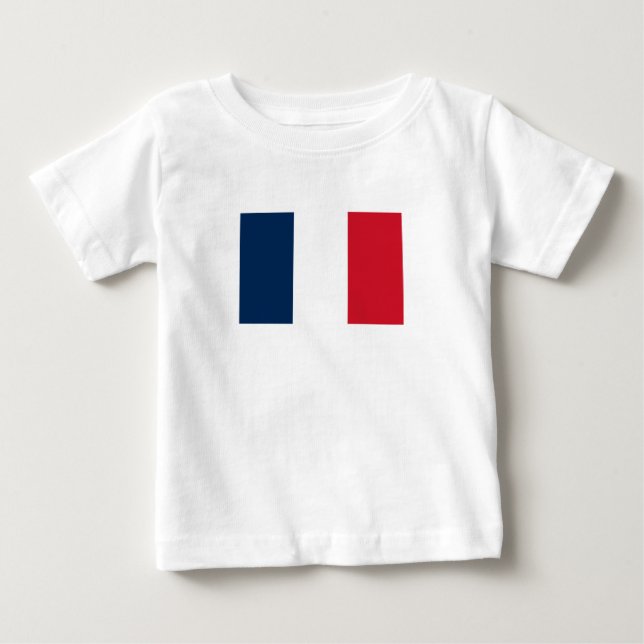 Französische Flagge Baby T-shirt (Vorderseite)