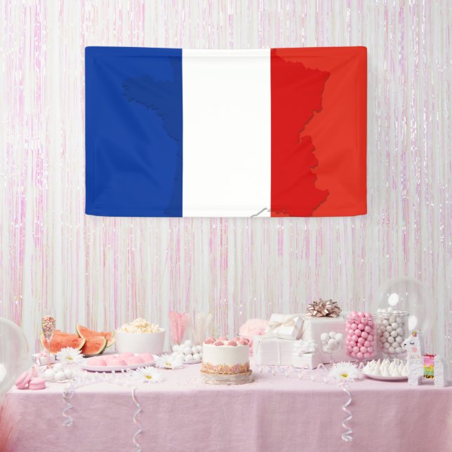 Französische Flagge Banner (Party)