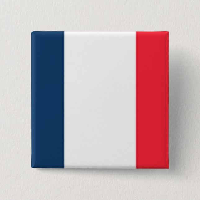 Französische Flagge Button (Vorderseite)