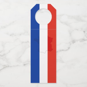 Französische Flagge Flaschenanhänger