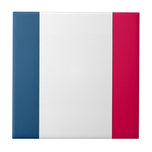 Französische Flagge Fliese (Vorderseite)