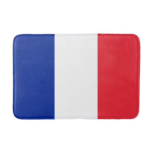 Französische Flagge (Frankreich) Badematte (Vorderseite)