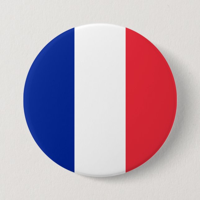 Französische Flagge (Frankreich) Button (Vorderseite)