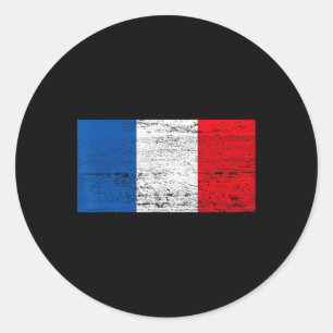 Französische Flagge Frankreich Flagge Viva La Fran Runder Aufkleber