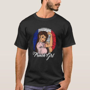 Französische Flagge Frankreich Girl T-Shirt