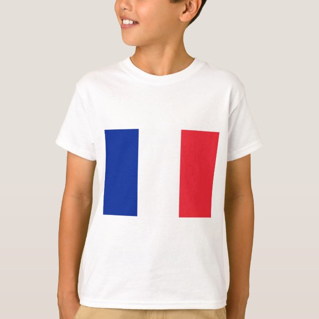 Französische Flagge (Frankreich) T-Shirt (Vorderseite)