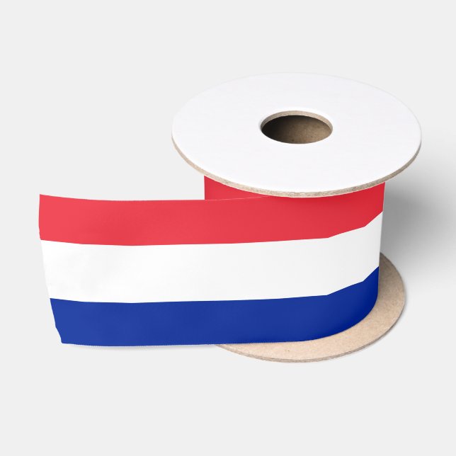 Französische Flagge / Frankreich Urlaub / Sport Satinband (Spule)