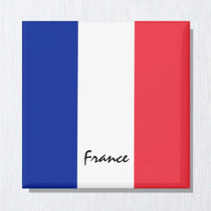 Französische Flagge & Frankreich - Urlaub/Sportfan Magnet