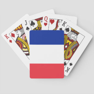 (Französische) Flagge Frankreichs Spielkarten