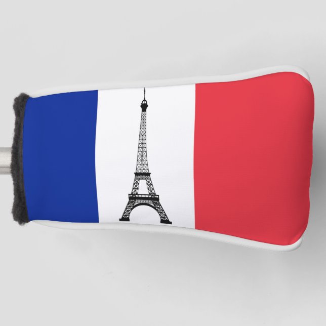 Französische Flagge für Golf Head Covers Golf Headcover (Vorderseite)