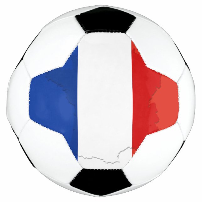 Französische Flagge Fußball (Vorderseite)