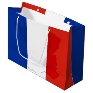 Französische Flagge Große Geschenktüte