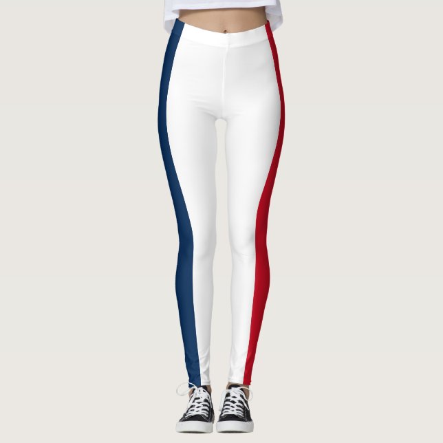 Französische Flagge Leggings (Vorderseite)