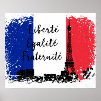 Französische Flagge Liberté Egaliteé Fraternité Ei