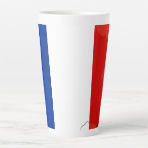 Französische Flagge Milchtasse