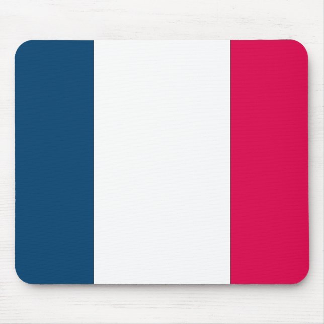 Französische Flagge Mousepad (Vorne)