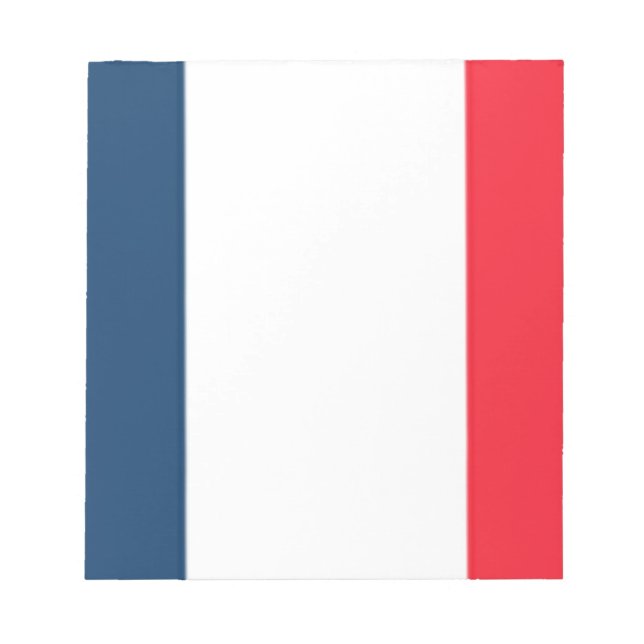 Französische Flagge Notizblock (Vorderseite)