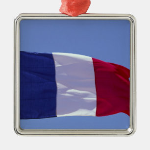 Französische Flagge Ornament Aus Metall