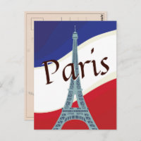 Französische Flagge Paris Eiffelturm Urlaub Reisen