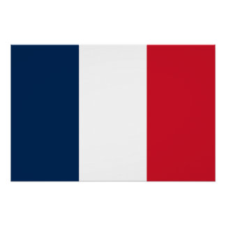 Französische Flagge Poster
