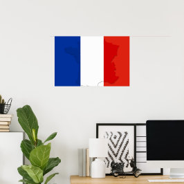 Französische Flagge Poster