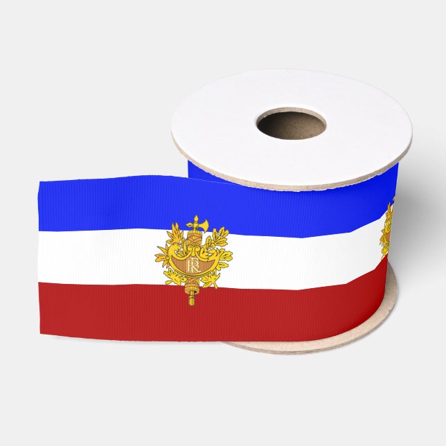 Französische Flagge Ripsband (Spule)