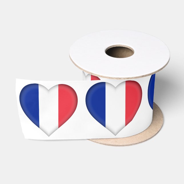 Französische Flagge Satinband (Spule)