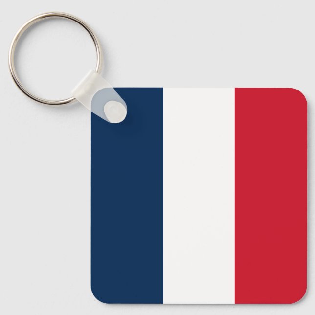 Französische Flagge Schlüsselanhänger (Vorderseite)