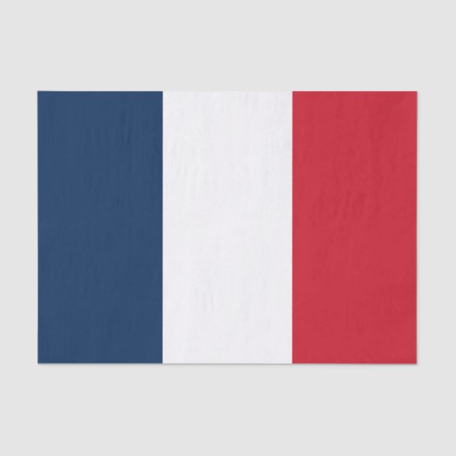 Französische Flagge Seidenpapier (Vorderseite)