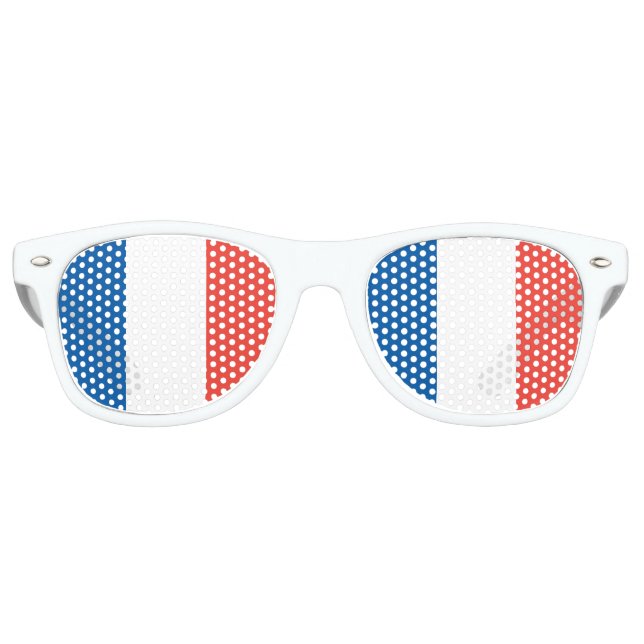 Französische Flagge Sonnenbrille (Vorderseite)