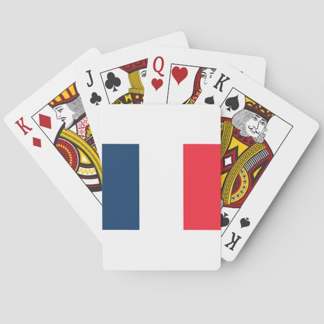 Französische Flagge Spielkarten (Rückseite)