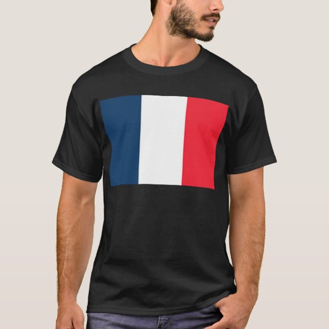 Französische Flagge T-Shirt (Vorderseite)