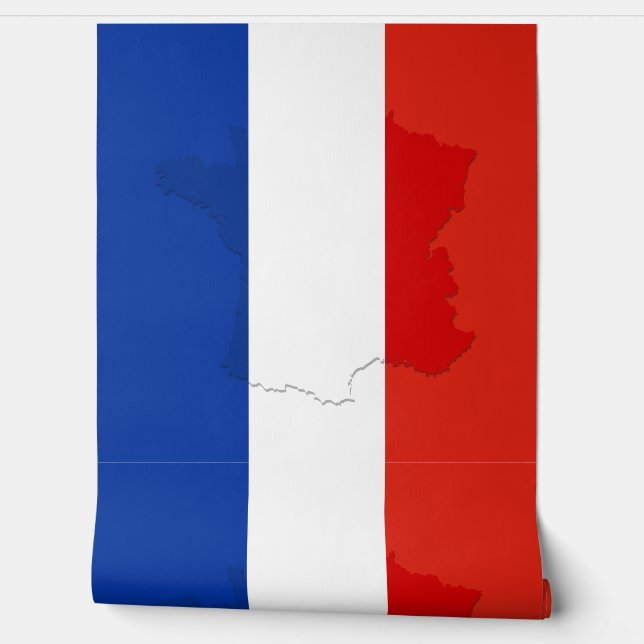Französische Flagge Tapete (Abrollen)