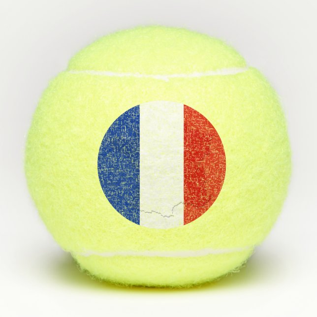 Französische Flagge Tennisbälle (Vorderseite)