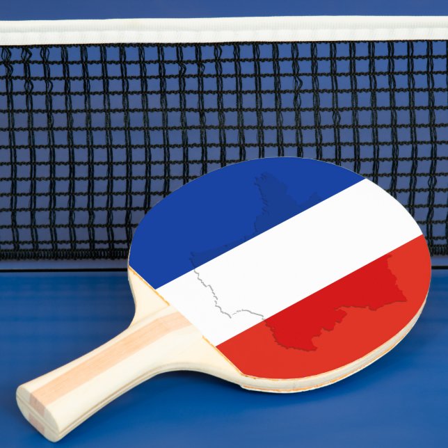 Französische Flagge Tischtennis Schläger (InSitu)