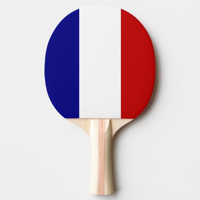 Französische Flagge Tischtennis Schläger (Vorderseite)