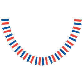 Französische Flagge: Tricolor Wimpelkette