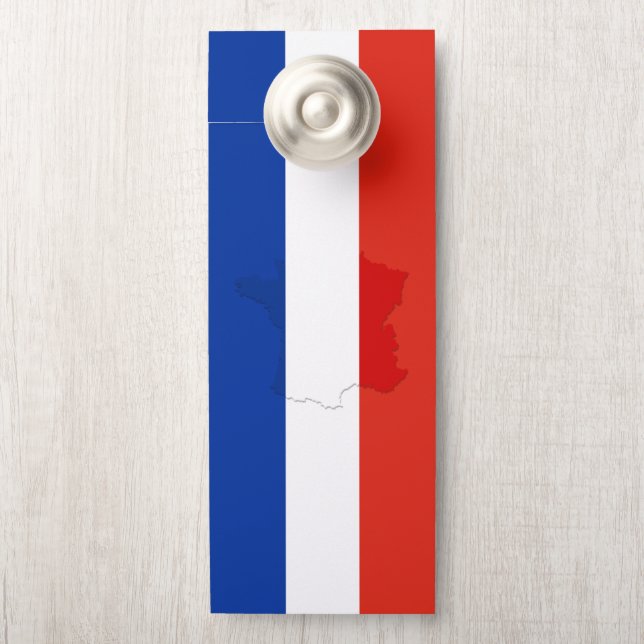 Französische Flagge Türanhänger (Auf Knauf)