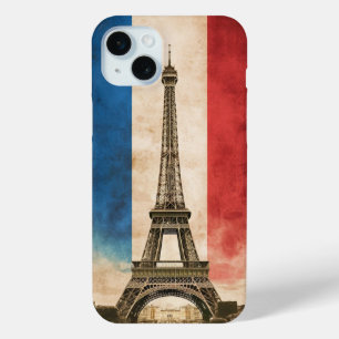 Französische Flagge und Eiffelturm Case-Mate iPhone Hülle