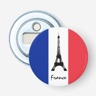Französische Flagge und Eiffelturm - Frankreich /S Flaschenöffner